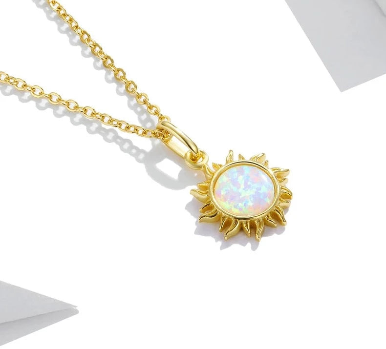 Rising Sun Opal Necklace