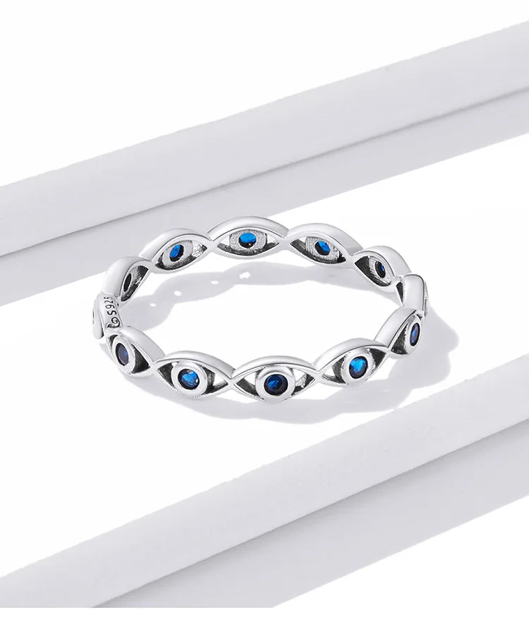 Evil Eye Silver Ring