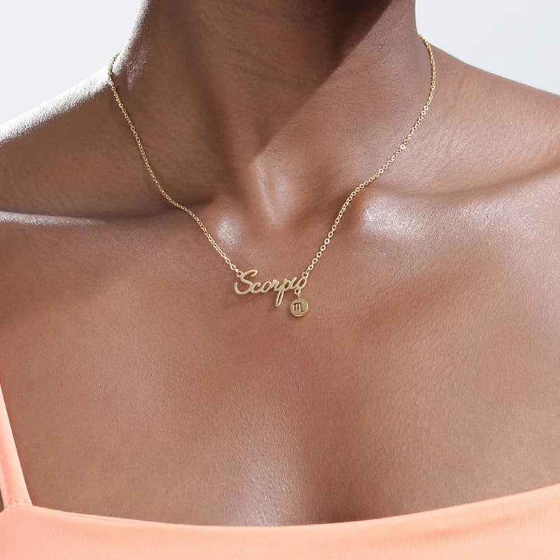 Celestial Harmony: Zodiac-Inscribed Pendant