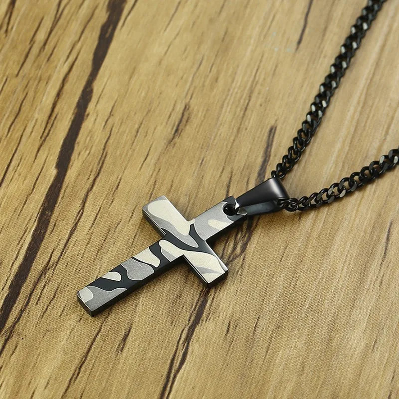 Military Tribute Cross Pendant