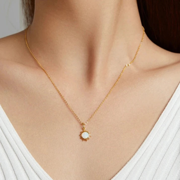 Rising Sun Opal Necklace