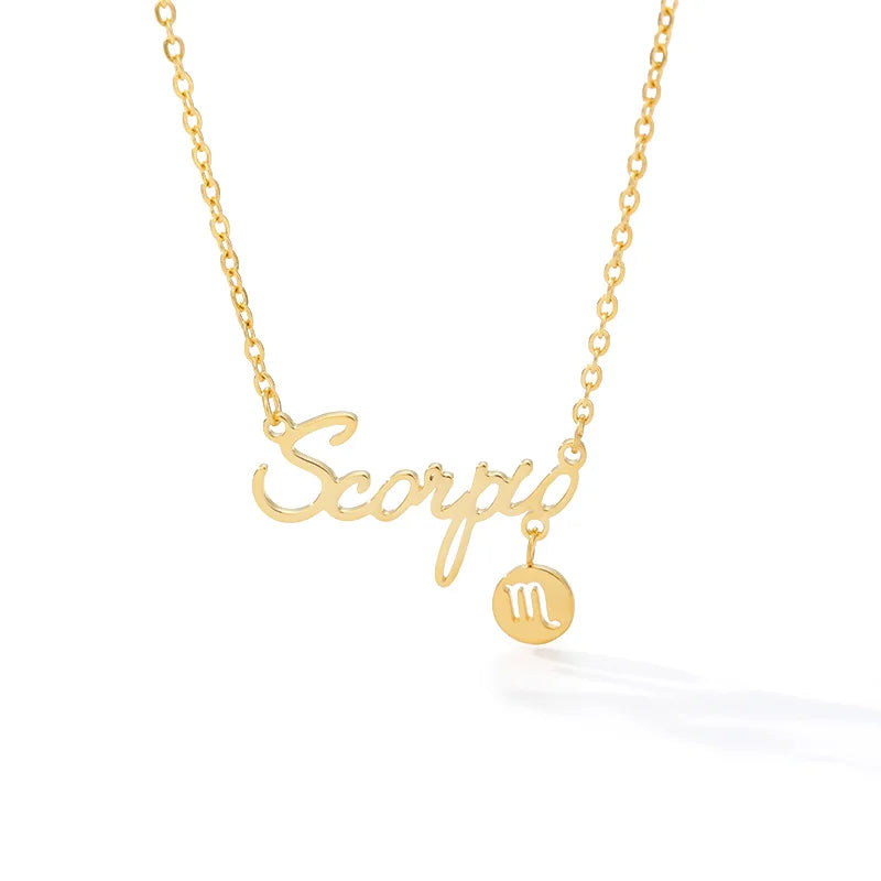 Celestial Harmony: Zodiac-Inscribed Pendant