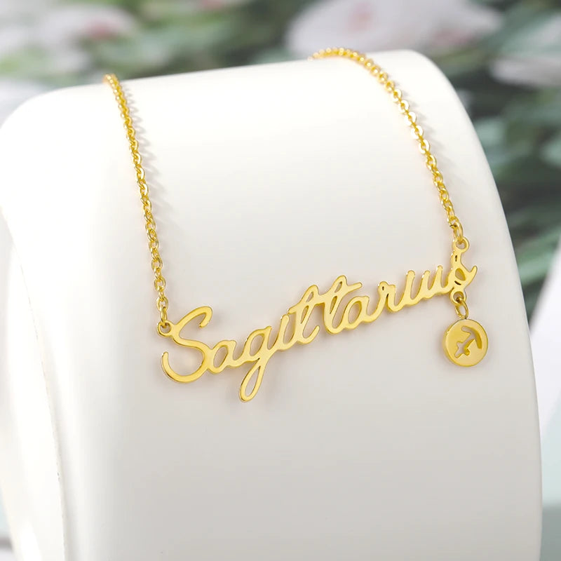 Celestial Harmony: Zodiac-Inscribed Pendant