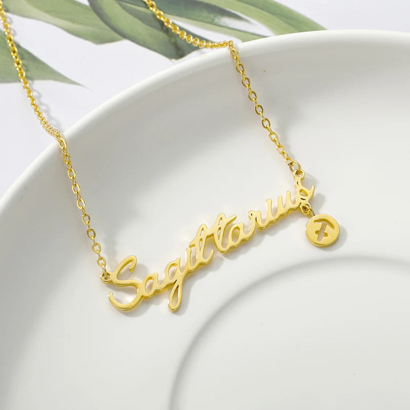 Celestial Harmony: Zodiac-Inscribed Pendant