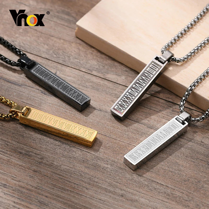 Roman Numerals Pendant