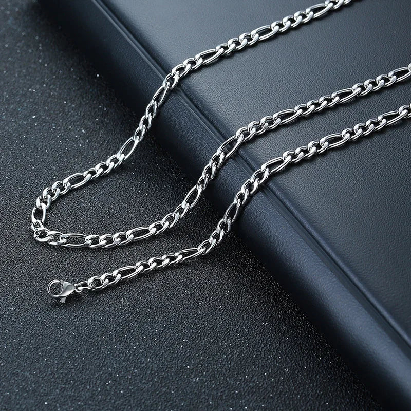 Double-Chains Cross Necklace