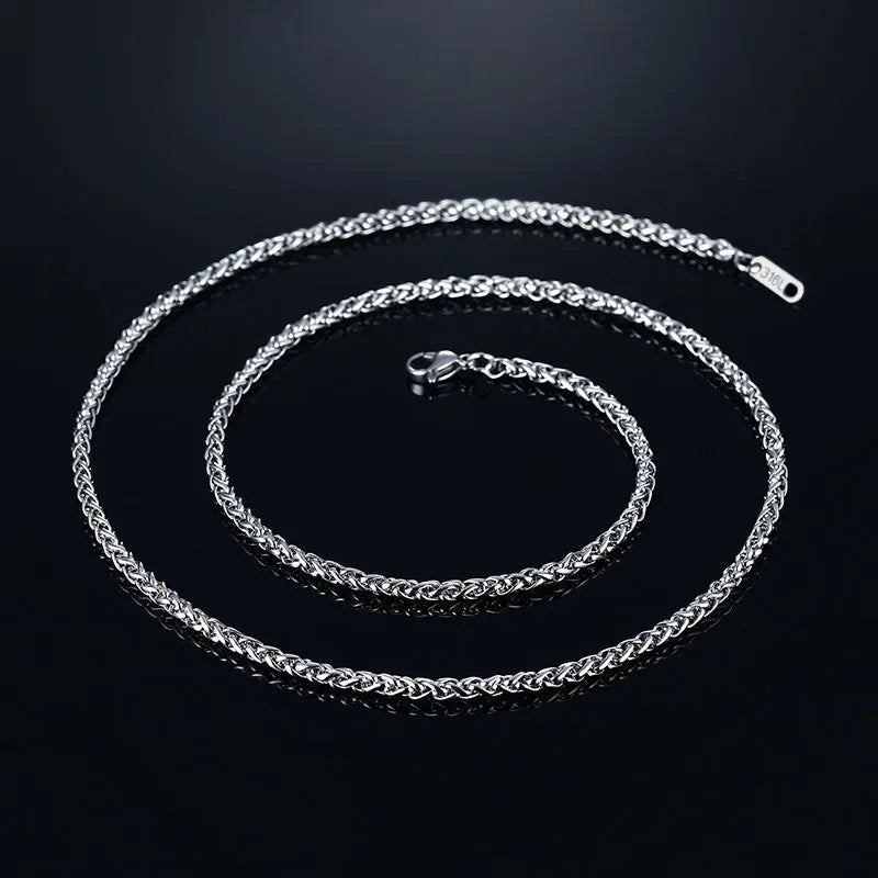 Double-Chains Cross Necklace