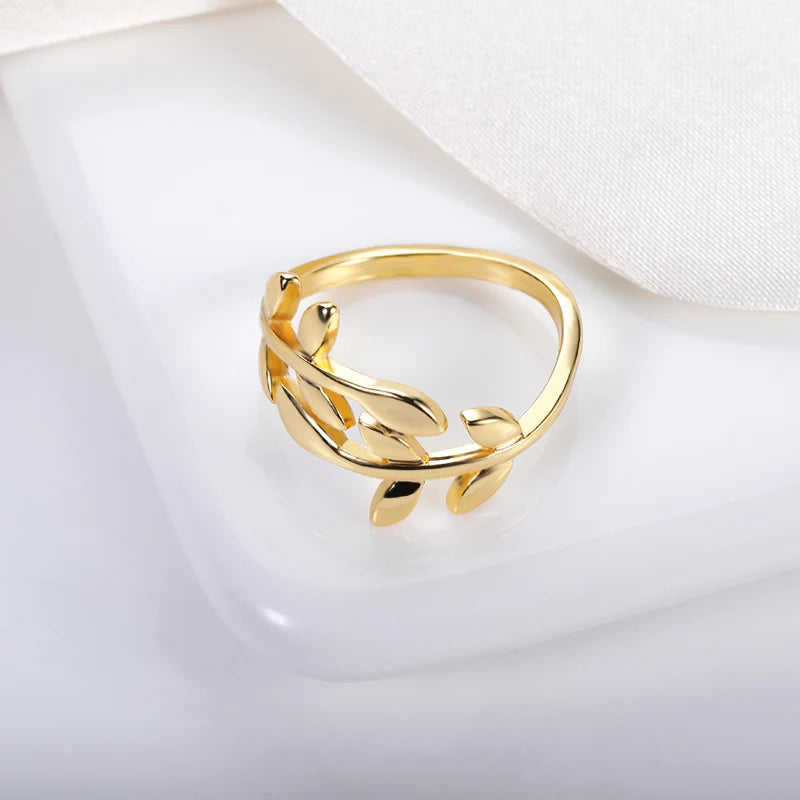 Olive Leaf Band Ring