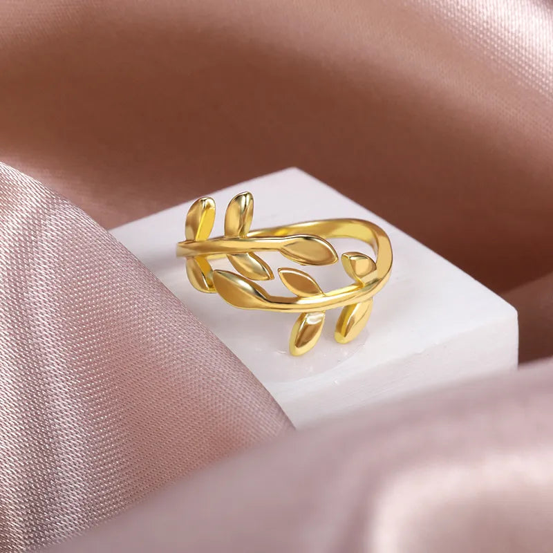 Olive Leaf Band Ring