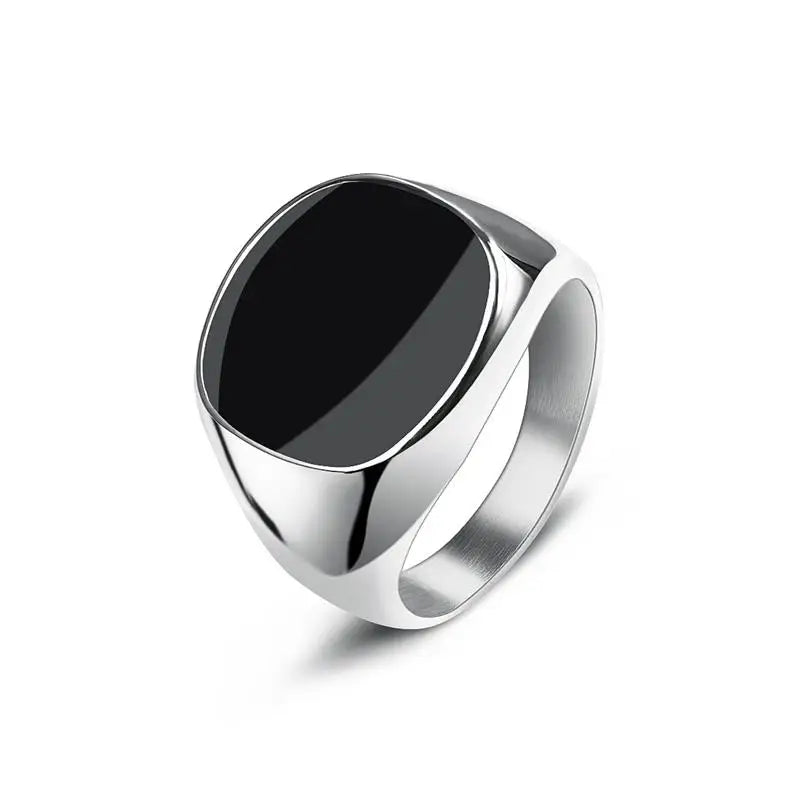 Classic Onyx Men's Ring