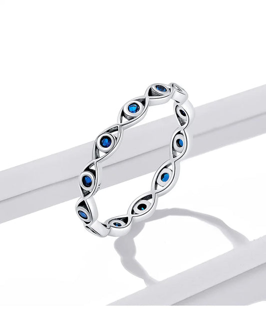 Evil Eye Silver Ring