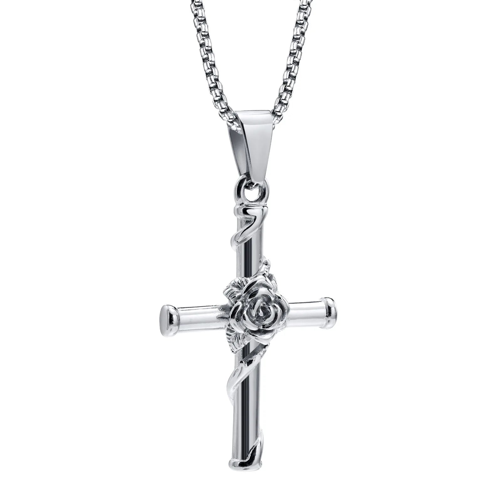 ネックレス・チョーカー [LANARCH][1159] Cross Rosarium Necklace 2PLAN